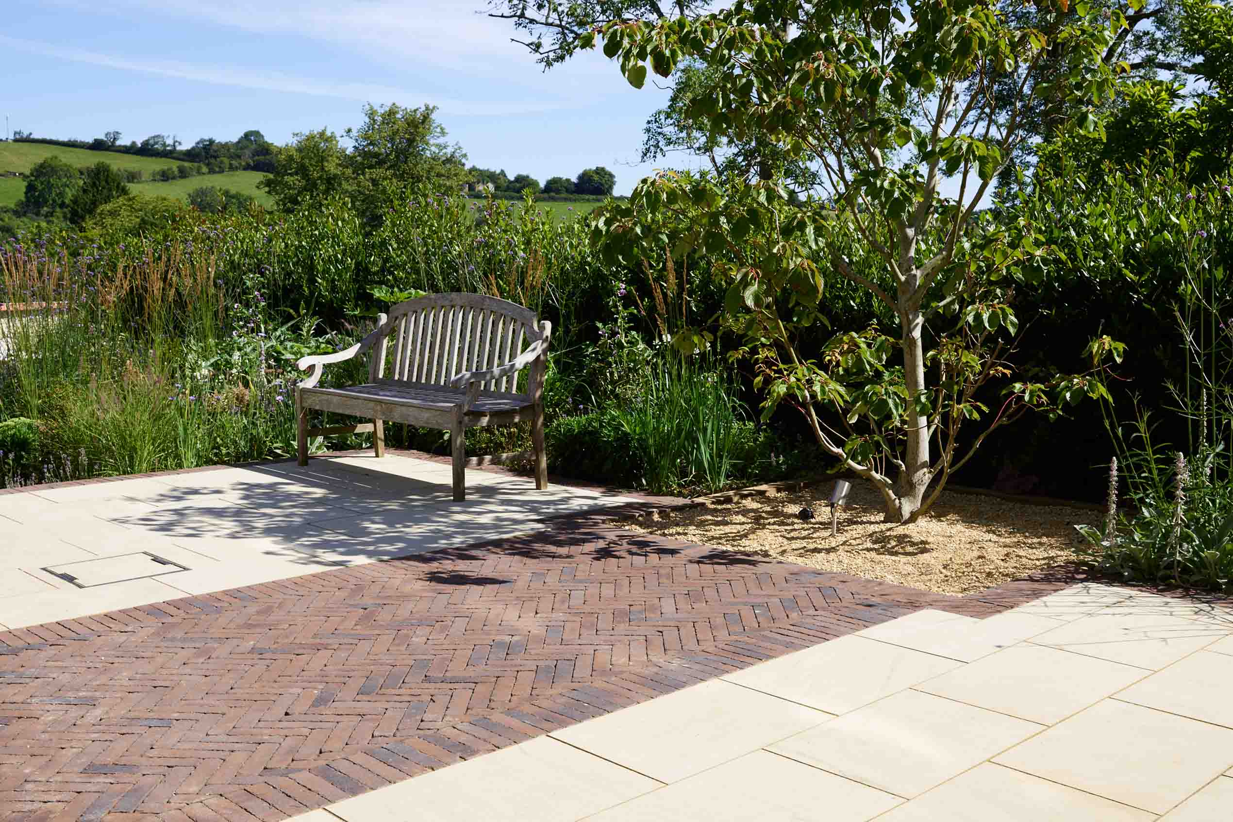 Selby Landscapes | Courtney House | paved terrace Selby Landscapes | Courtney House | paved terrace